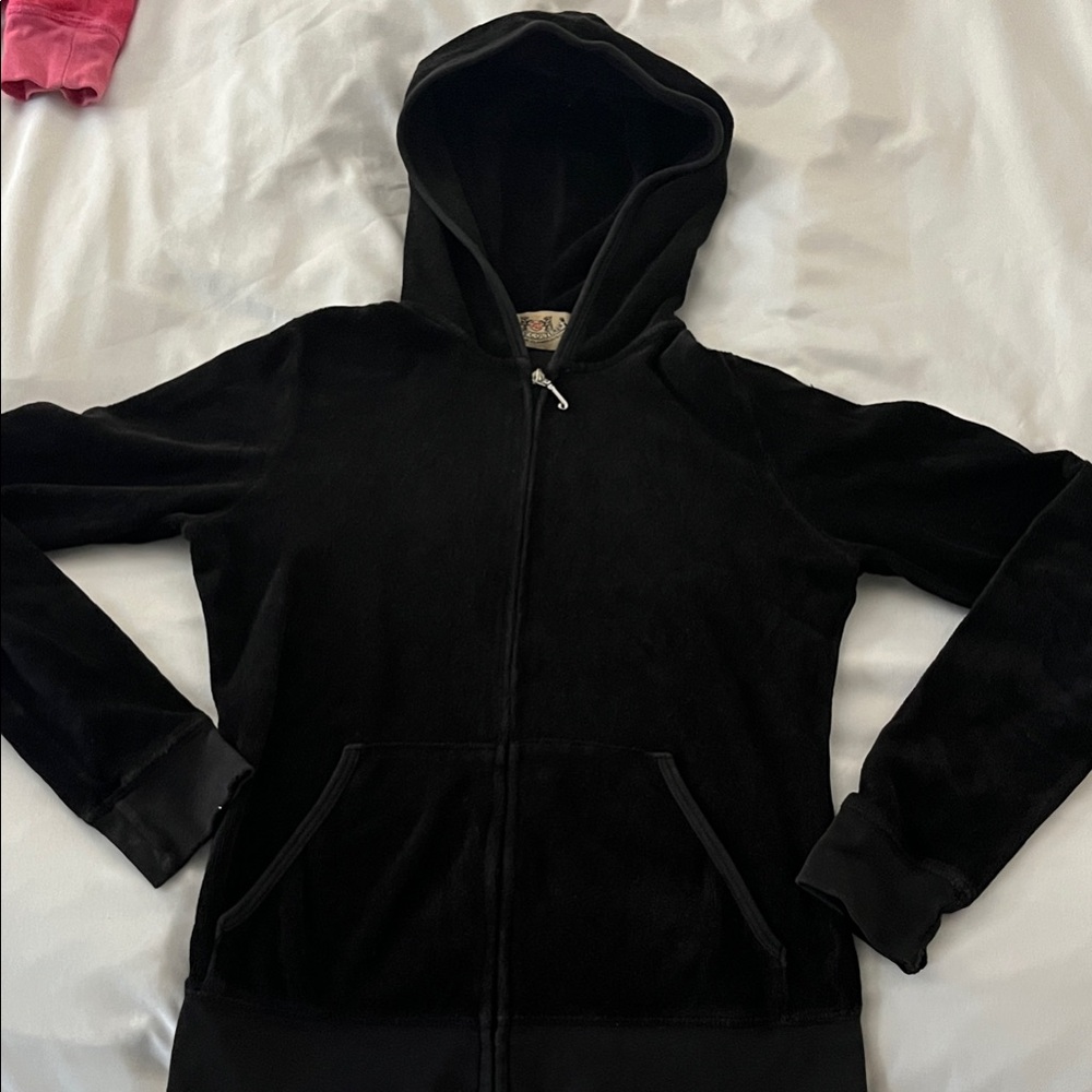 Juicy Couture Black Velour Hoodie